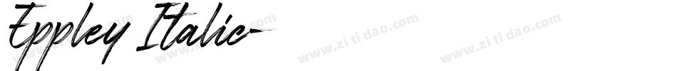 Eppley Italic字体转换